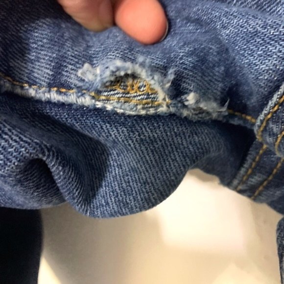 VINTAGE LEVIS denim womens high rise button fly 501s - Picture 4 of 7